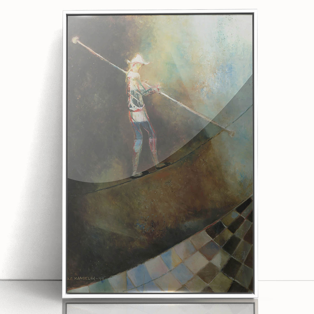 The Rope Dancer Modern Wall Art – Dynamic and Surreal Expression
