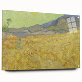 Impressionism Wall Art - Wheatfield with Reaper by Van Gogh Print
