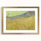 Impressionism Wall Art - Wheatfield with Reaper by Van Gogh Print