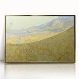 Impressionism Wall Art - Wheatfield with Reaper by Van Gogh Print