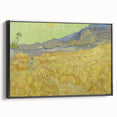 Impressionism Wall Art - Wheatfield with Reaper by Van Gogh Print