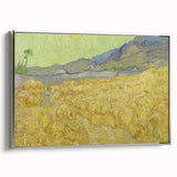 Impressionism Wall Art - Wheatfield with Reaper by Van Gogh Print