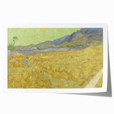 Impressionism Wall Art - Wheatfield with Reaper by Van Gogh Print