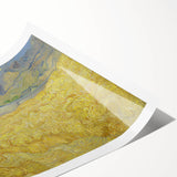 Impressionism Wall Art - Wheatfield with Reaper by Van Gogh Print