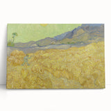 Impressionism Wall Art - Wheatfield with Reaper by Van Gogh Print