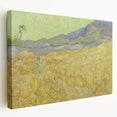Impressionism Wall Art - Wheatfield with Reaper by Van Gogh Print