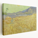 Impressionism Wall Art - Wheatfield with Reaper by Van Gogh Print