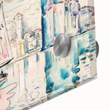 Modern Wall Art - Abstract Harbor Scene - Minimalist Modern Decor