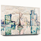 Modern Wall Art - Abstract Harbor Scene - Minimalist Modern Decor