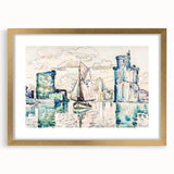 Modern Wall Art - Abstract Harbor Scene - Minimalist Modern Decor