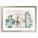 Modern Wall Art - Abstract Harbor Scene - Minimalist Modern Decor