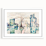 Modern Wall Art - Abstract Harbor Scene - Minimalist Modern Decor