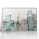 Modern Wall Art - Abstract Harbor Scene - Minimalist Modern Decor