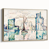 Modern Wall Art - Abstract Harbor Scene - Minimalist Modern Decor