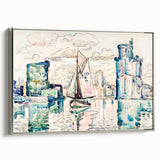 Modern Wall Art - Abstract Harbor Scene - Minimalist Modern Decor