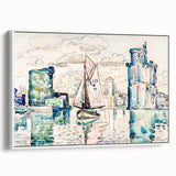 Modern Wall Art - Abstract Harbor Scene - Minimalist Modern Decor