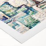 Modern Wall Art - Abstract Harbor Scene - Minimalist Modern Decor