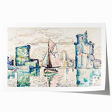 Modern Wall Art - Abstract Harbor Scene - Minimalist Modern Decor