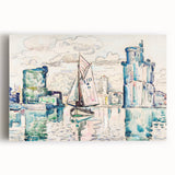 Modern Wall Art - Abstract Harbor Scene - Minimalist Modern Decor