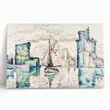 Modern Wall Art - Abstract Harbor Scene - Minimalist Modern Decor