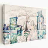 Modern Wall Art - Abstract Harbor Scene - Minimalist Modern Decor