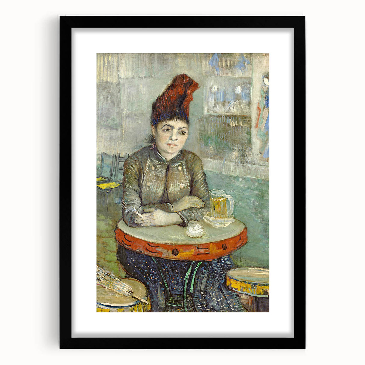 Impressionist Wall Art - Agostina Segatori in Café by Van Gogh