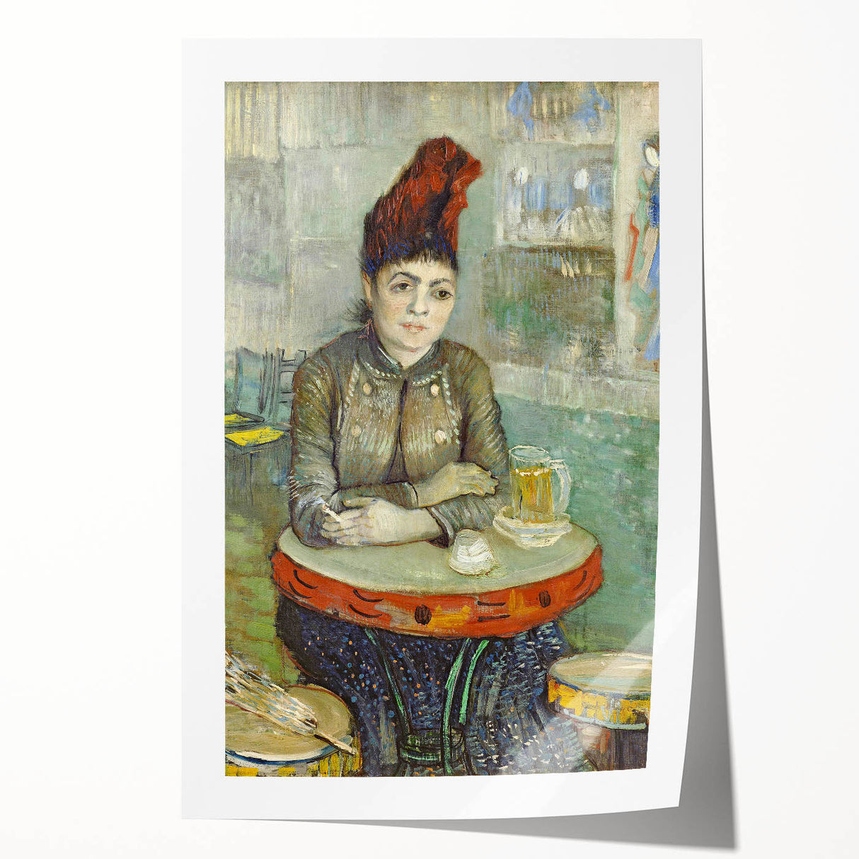 Impressionist Wall Art - Agostina Segatori in Café by Van Gogh