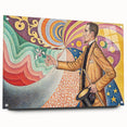 Modern Wall Art - Abstract Portrait with Vibrant Colors - Contemporary Art
