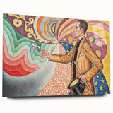 Modern Wall Art - Abstract Portrait with Vibrant Colors - Contemporary Art