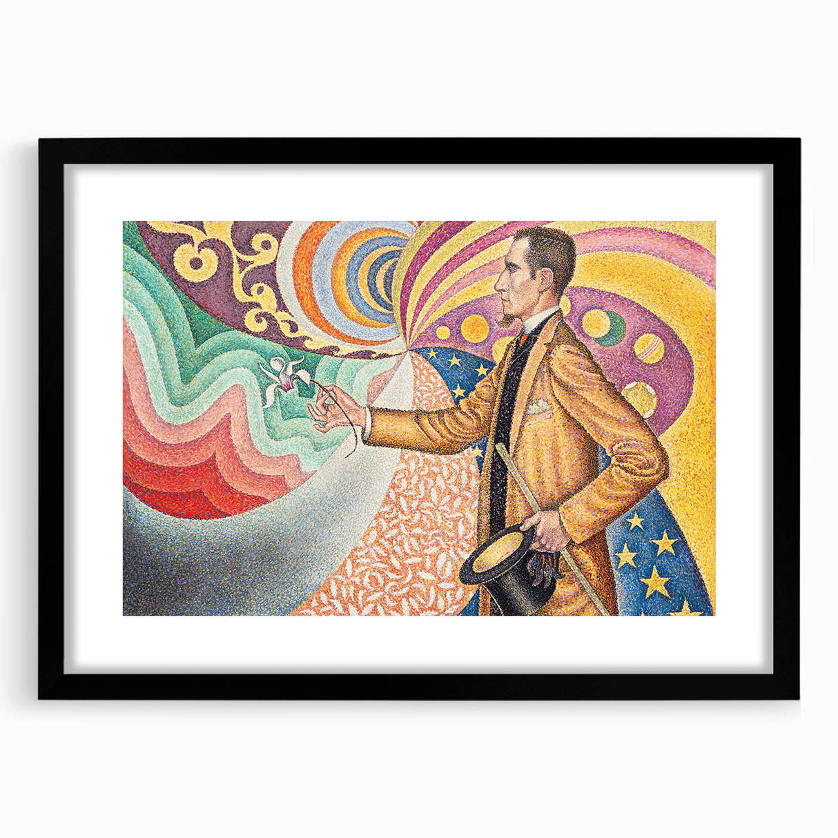 Modern Wall Art - Abstract Portrait with Vibrant Colors - Contemporary Art