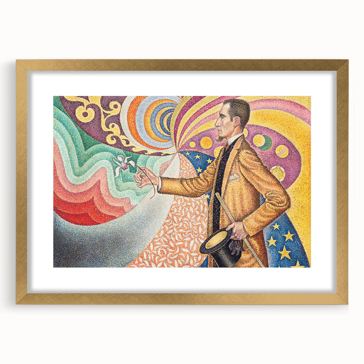 Modern Wall Art - Abstract Portrait with Vibrant Colors - Contemporary Art