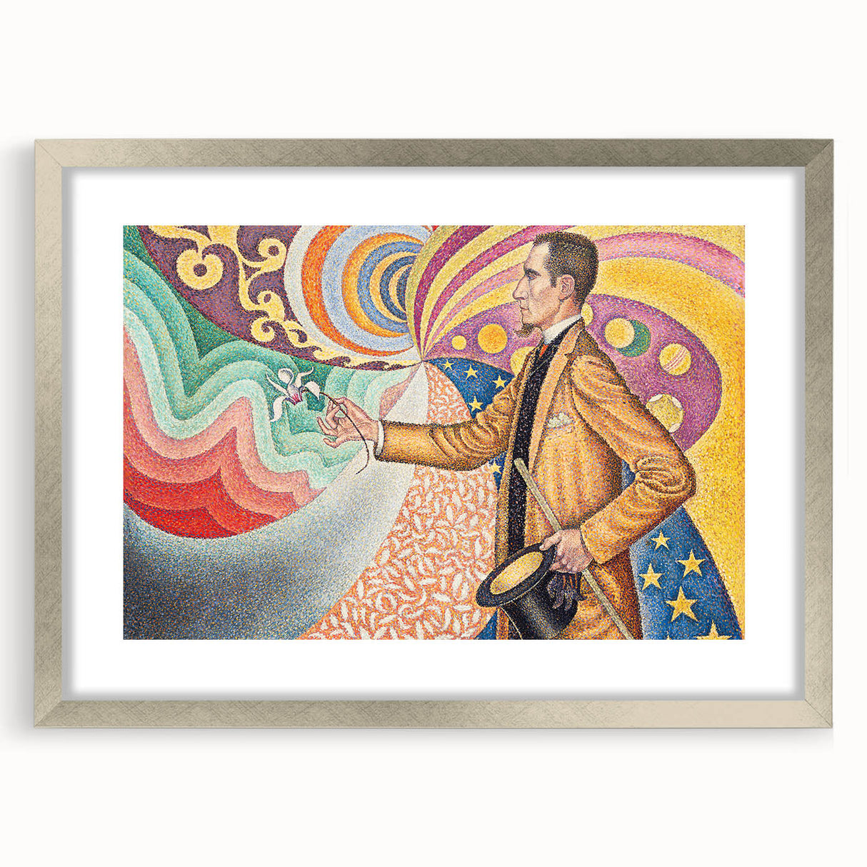 Modern Wall Art - Abstract Portrait with Vibrant Colors - Contemporary Art