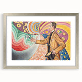 Modern Wall Art - Abstract Portrait with Vibrant Colors - Contemporary Art