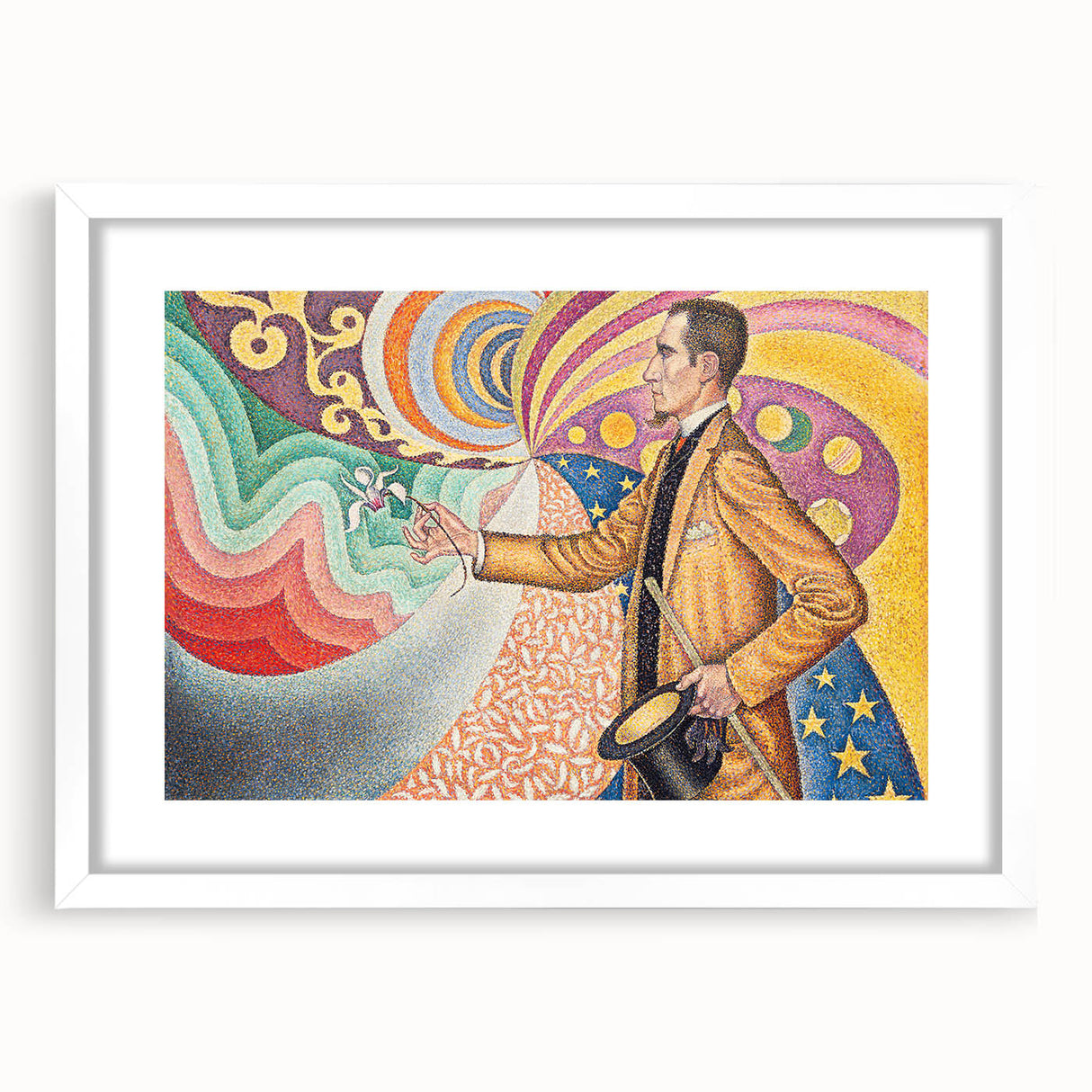 Modern Wall Art - Abstract Portrait with Vibrant Colors - Contemporary Art