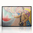 Modern Wall Art - Abstract Portrait with Vibrant Colors - Contemporary Art