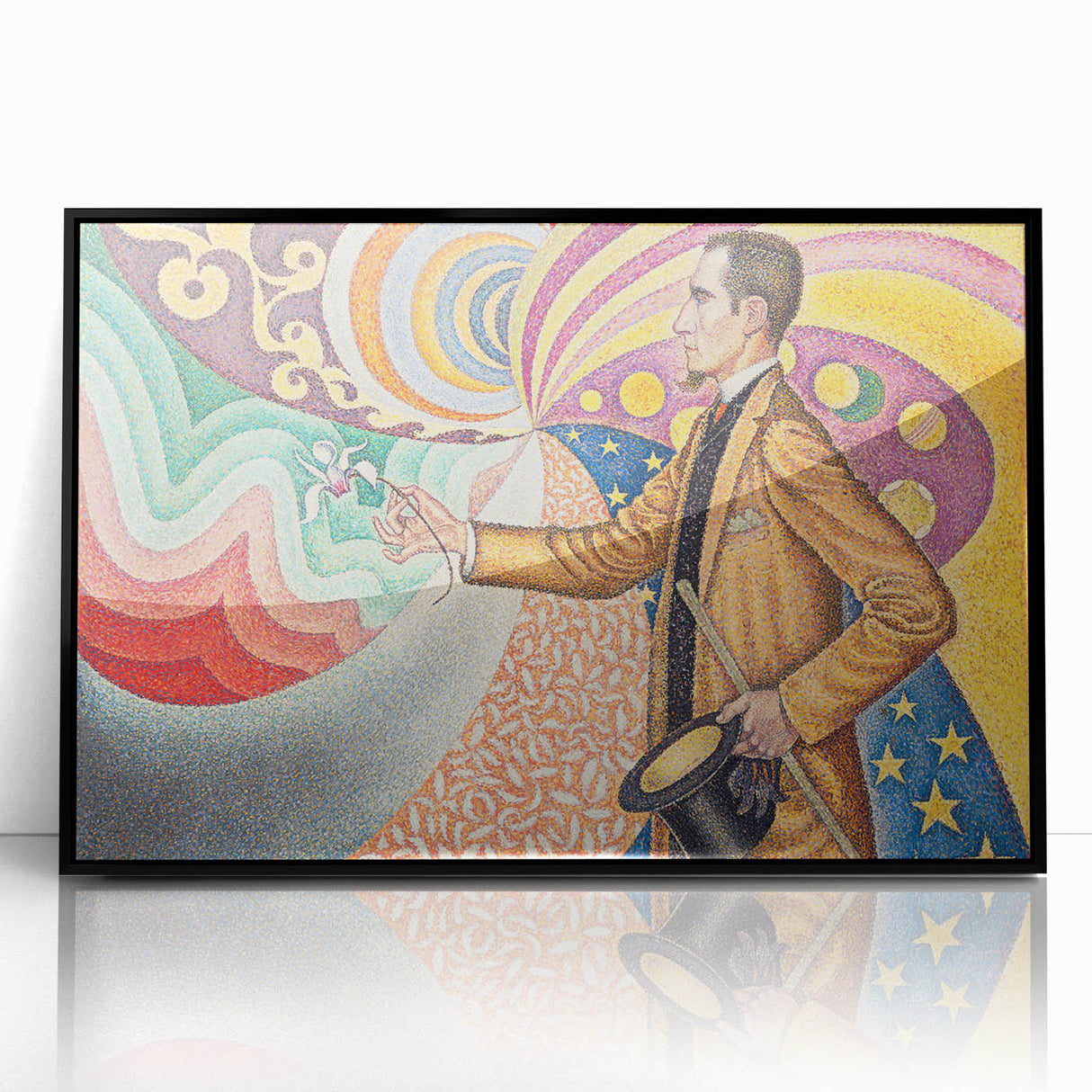Modern Wall Art - Abstract Portrait with Vibrant Colors - Contemporary Art