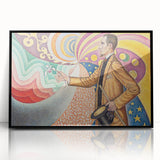 Modern Wall Art - Abstract Portrait with Vibrant Colors - Contemporary Art