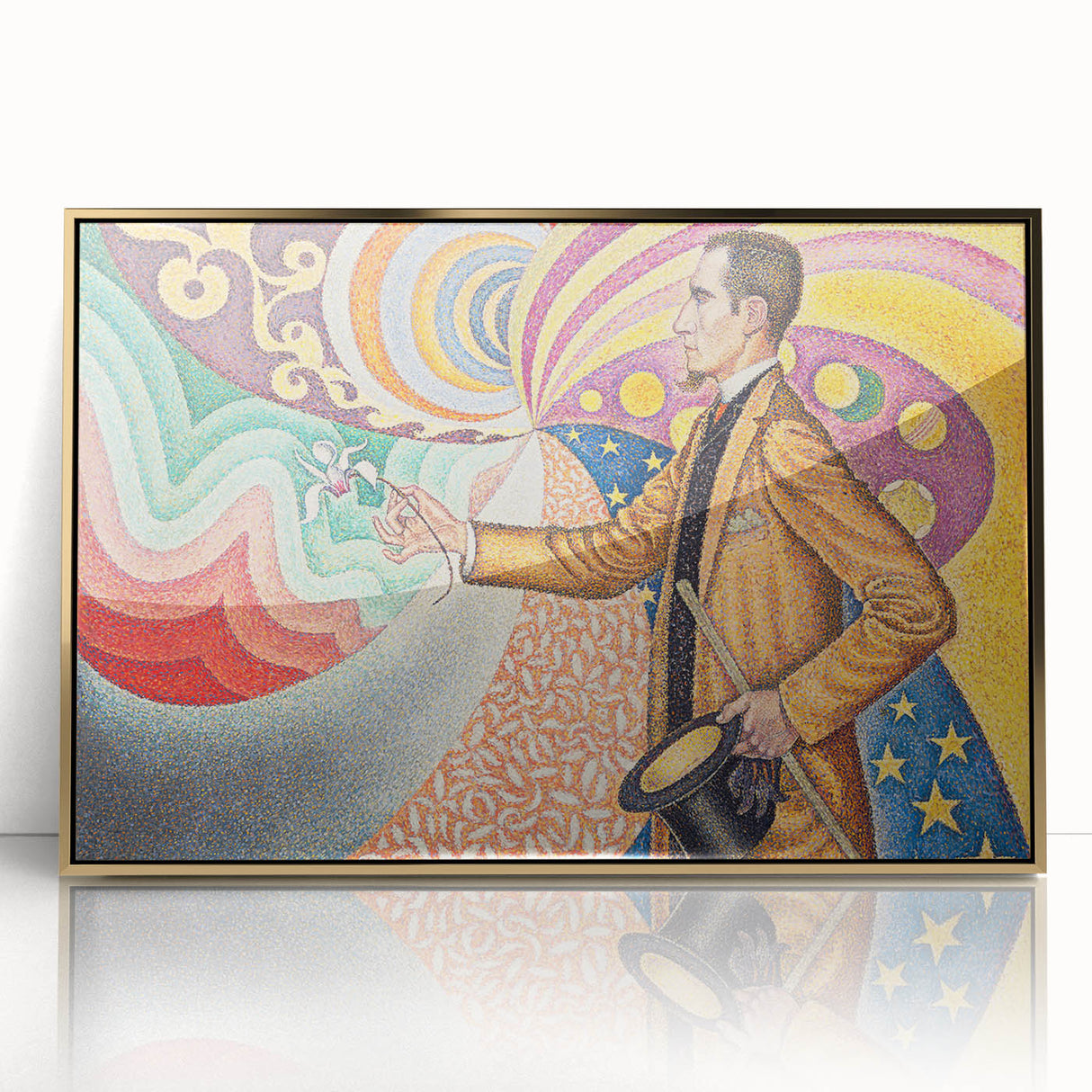 Modern Wall Art - Abstract Portrait with Vibrant Colors - Contemporary Art