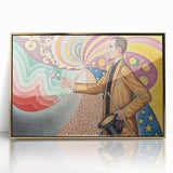 Modern Wall Art - Abstract Portrait with Vibrant Colors - Contemporary Art