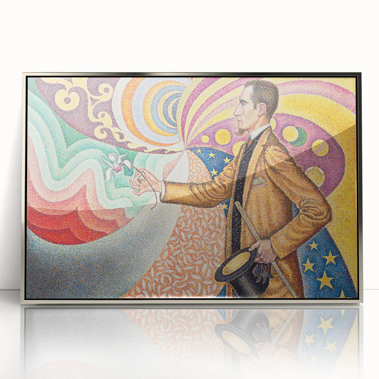 Modern Wall Art - Abstract Portrait with Vibrant Colors - Contemporary Art