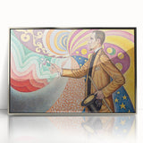 Modern Wall Art - Abstract Portrait with Vibrant Colors - Contemporary Art