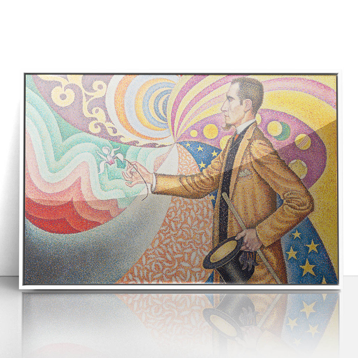 Modern Wall Art - Abstract Portrait with Vibrant Colors - Contemporary Art