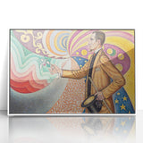 Modern Wall Art - Abstract Portrait with Vibrant Colors - Contemporary Art