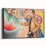 Modern Wall Art - Abstract Portrait with Vibrant Colors - Contemporary Art