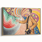 Modern Wall Art - Abstract Portrait with Vibrant Colors - Contemporary Art
