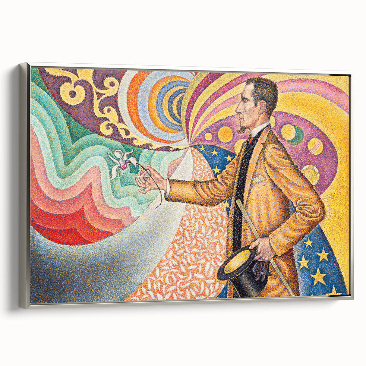 Modern Wall Art - Abstract Portrait with Vibrant Colors - Contemporary Art