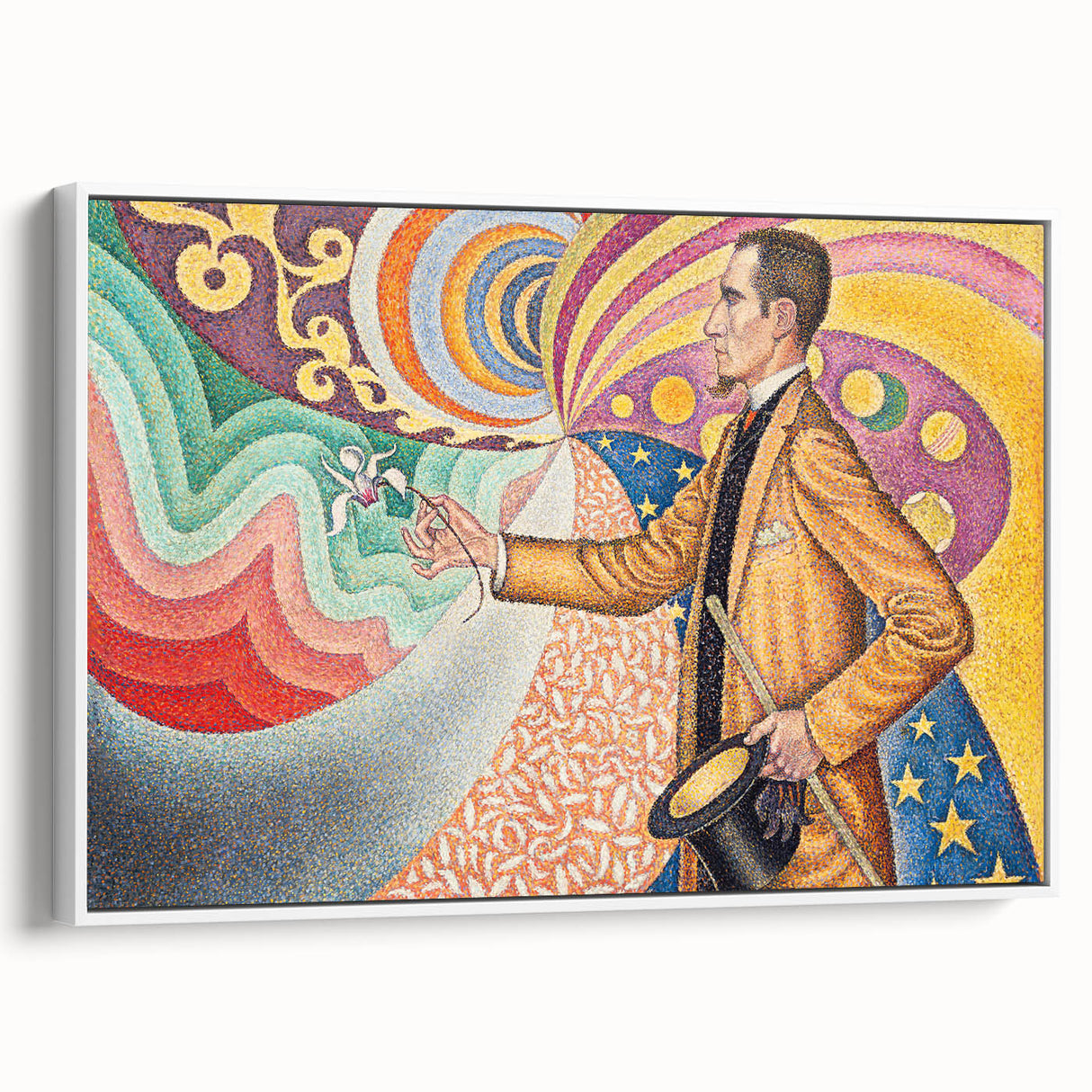 Modern Wall Art - Abstract Portrait with Vibrant Colors - Contemporary Art