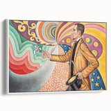 Modern Wall Art - Abstract Portrait with Vibrant Colors - Contemporary Art
