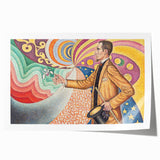 Modern Wall Art - Abstract Portrait with Vibrant Colors - Contemporary Art