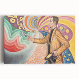 Modern Wall Art - Abstract Portrait with Vibrant Colors - Contemporary Art